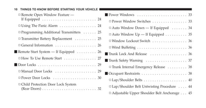 2007-2010 Chrysler Sebring Gebruikershandleiding | Engels