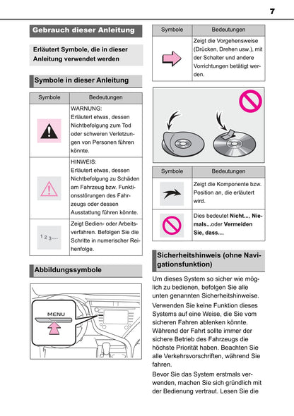 Toyota Touch Mutimedia & Navigationssystem Bedienungsanleitung 2019