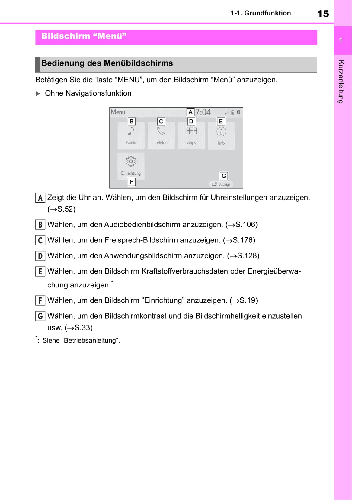 Toyota Touch Mutimedia & Navigationssystem Bedienungsanleitung 2019