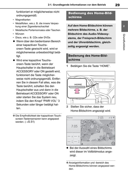 Toyota Touch Mutimedia & Navigationssystem Bedienungsanleitung 2019