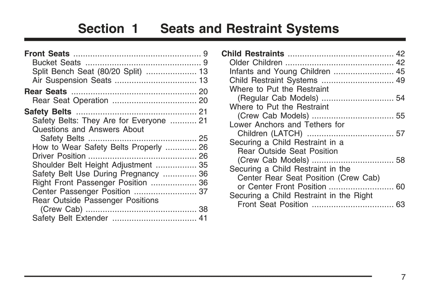 2007 Chevrolet Kodiak Owner's Manual | English