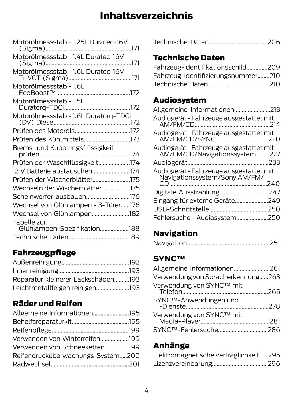 2013-2014 Ford Fiesta Gebruikershandleiding | Duits