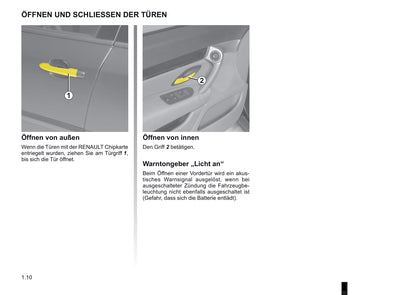 2009-2010 Renault Vel Satis Owner's Manual | German