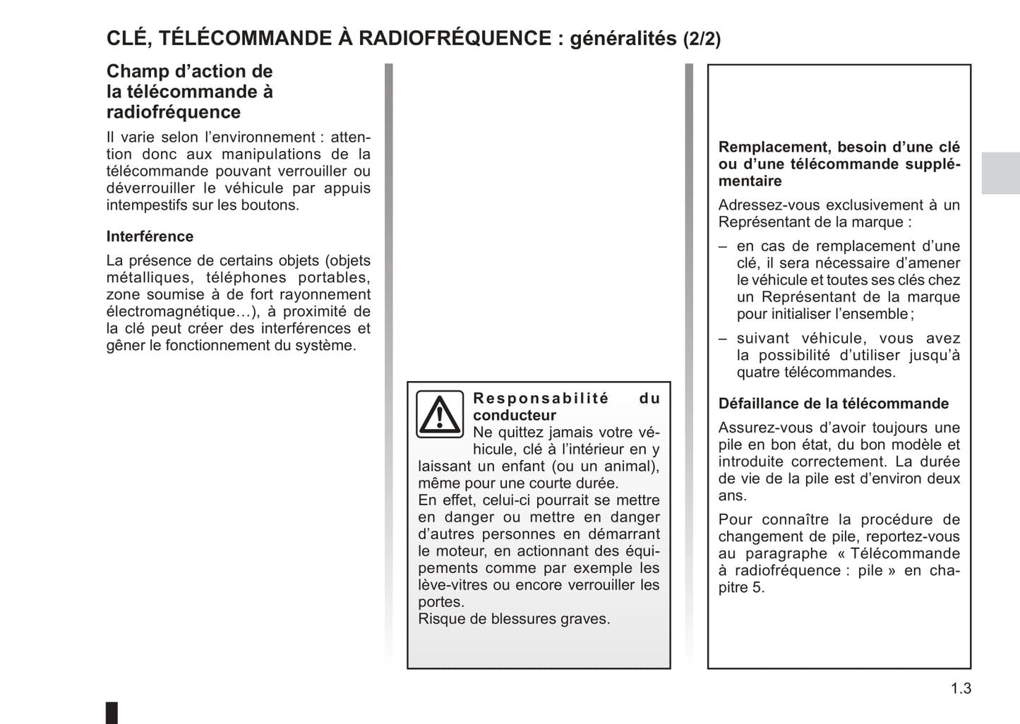 2012-2013 Renault Clio Owner's Manual | French