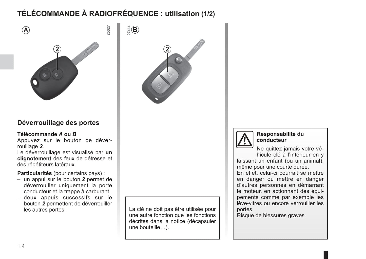 2012-2013 Renault Clio Owner's Manual | French