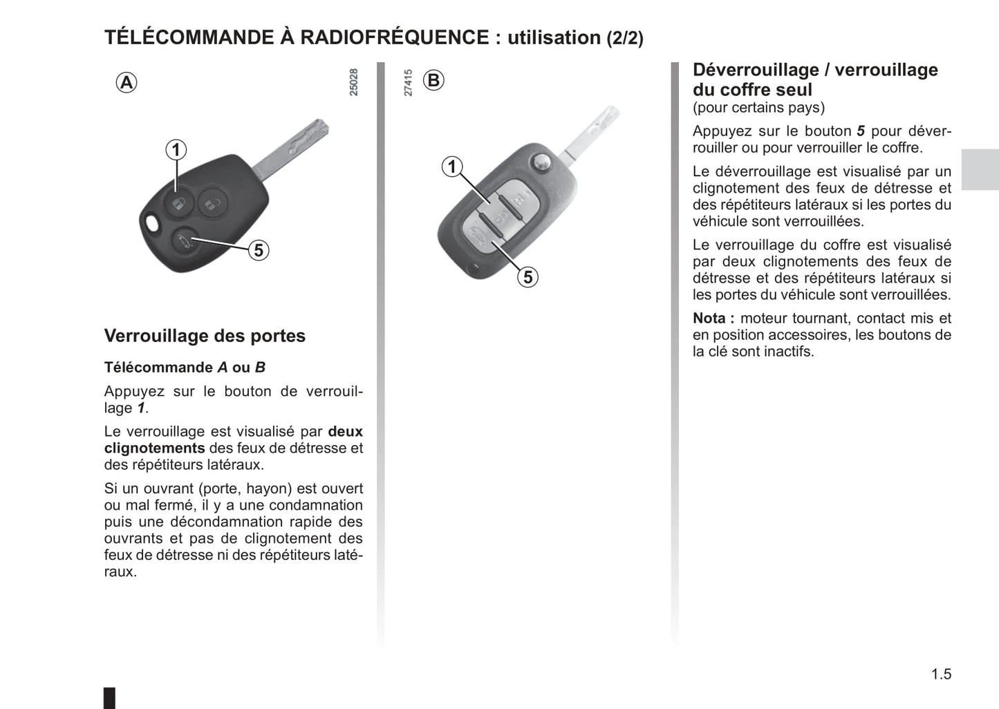 2012-2013 Renault Clio Owner's Manual | French