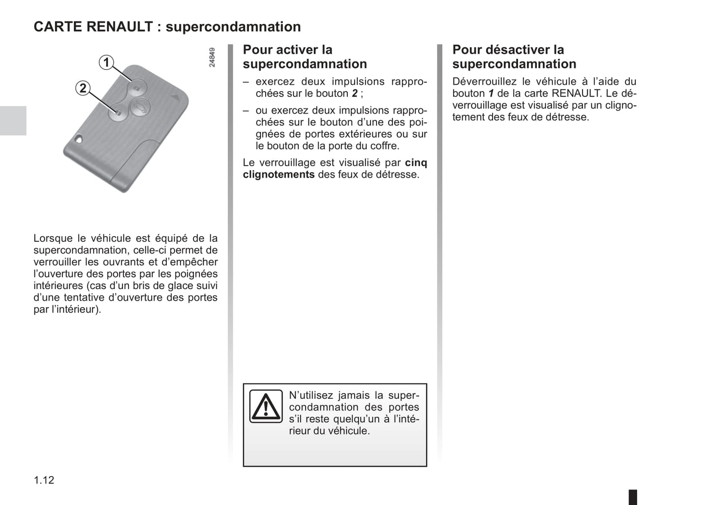 2012-2013 Renault Clio Owner's Manual | French