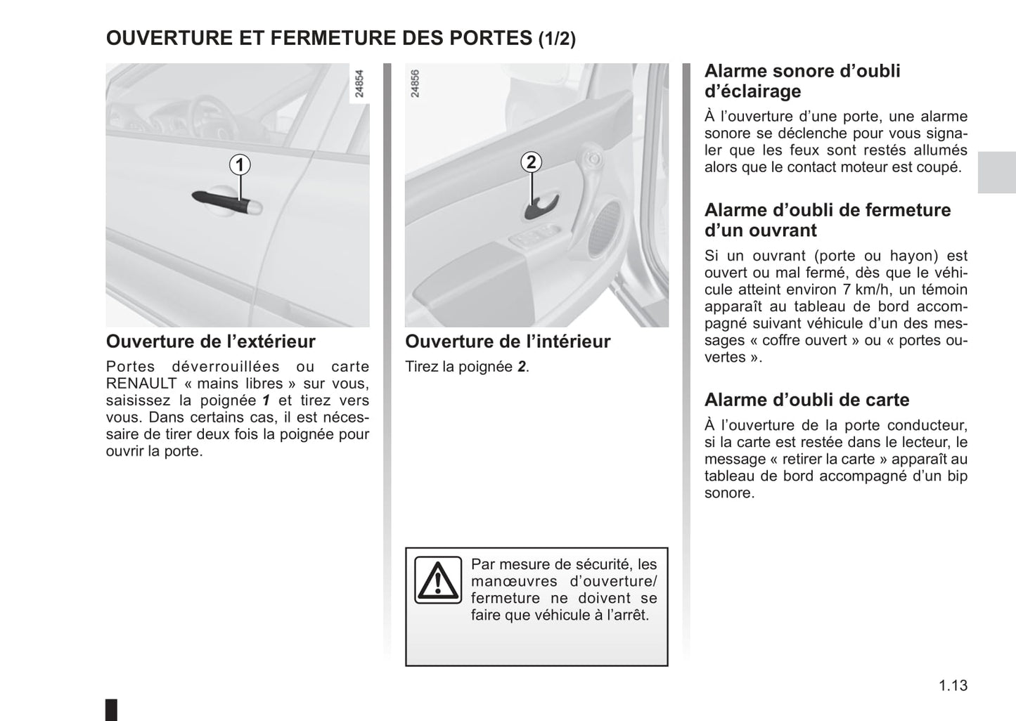 2012-2013 Renault Clio Owner's Manual | French