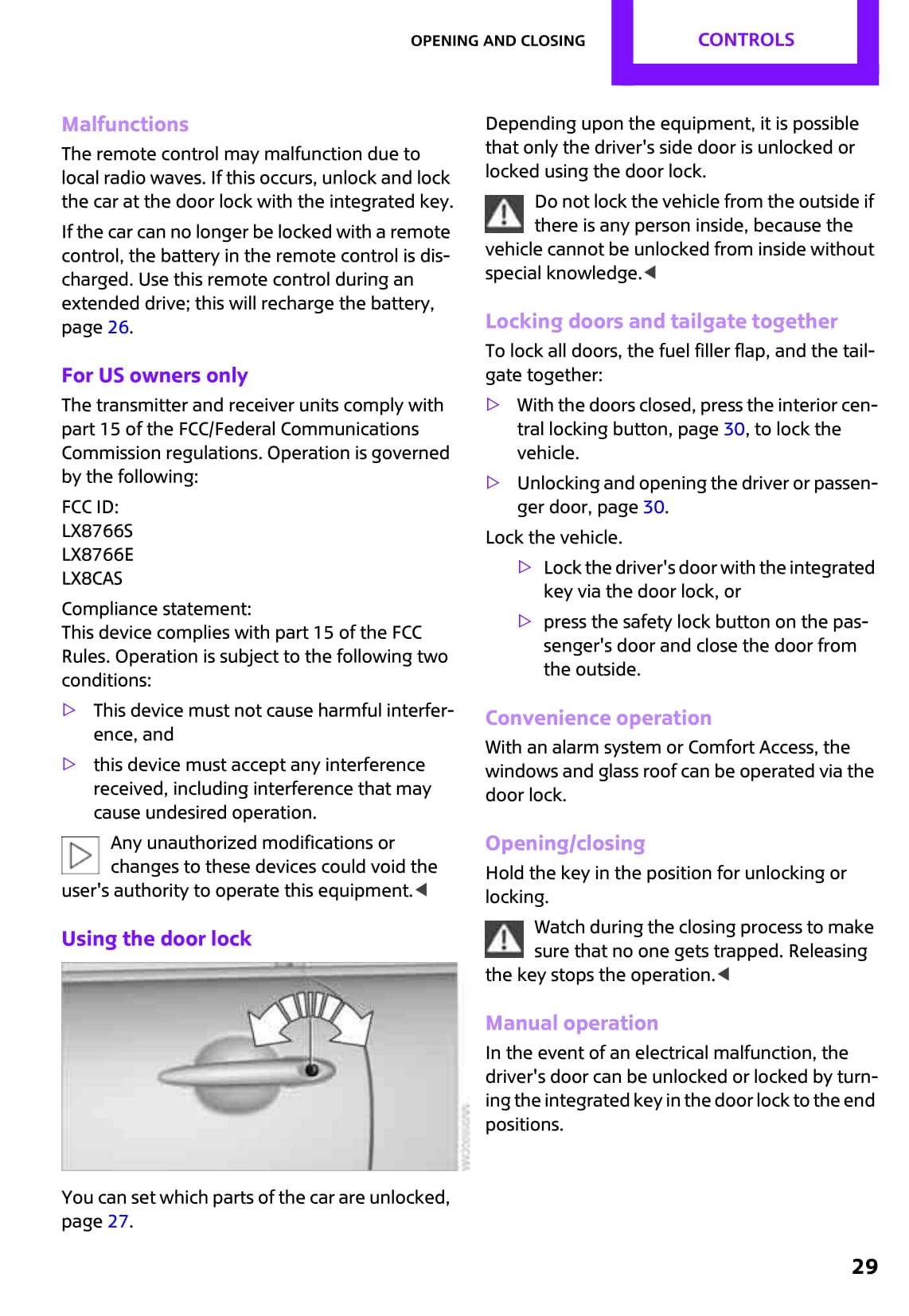 2010-2014 Mini Countryman Owner's Manual | English