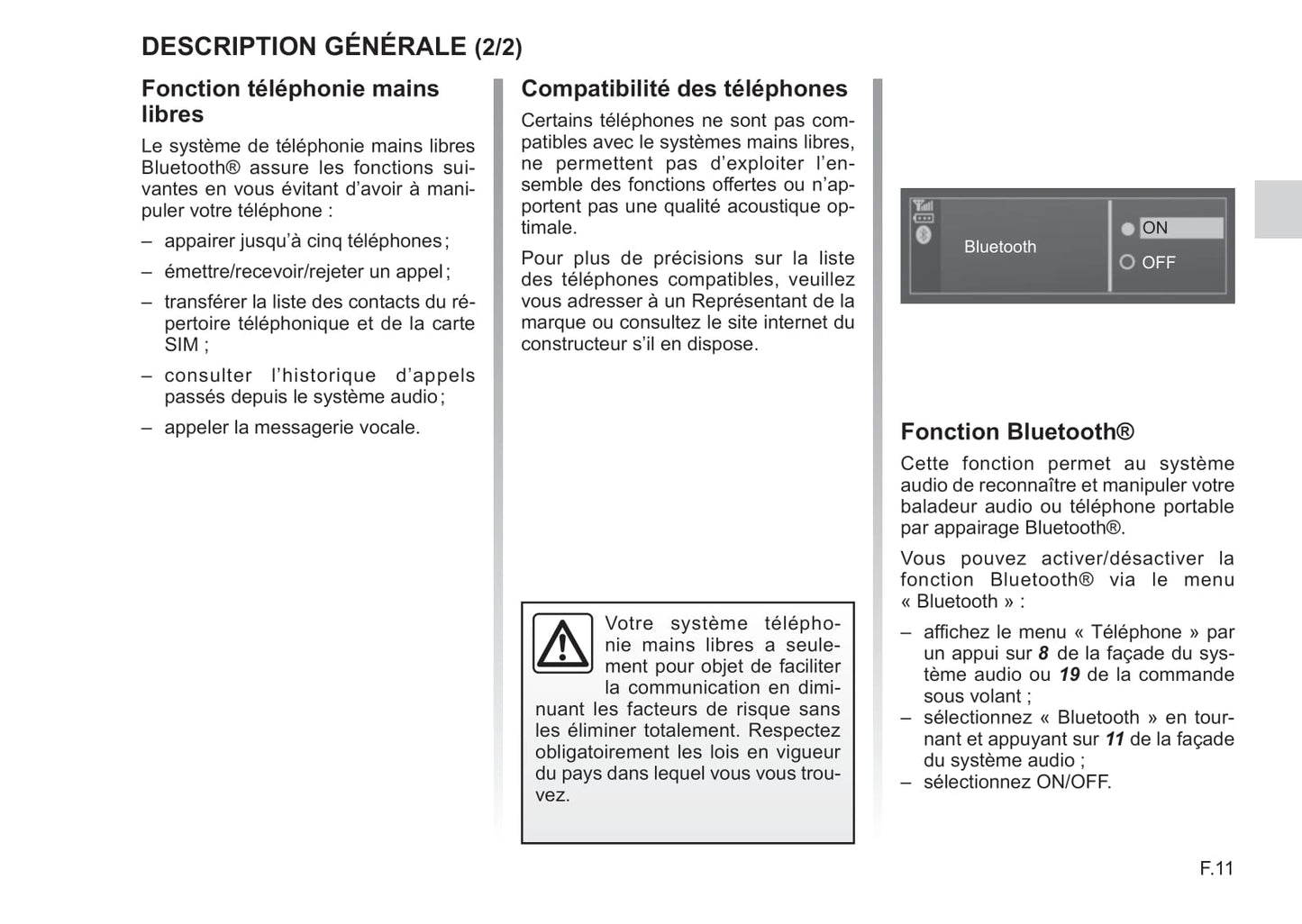 Renault Radio Classic Guide d'utilisation 2017