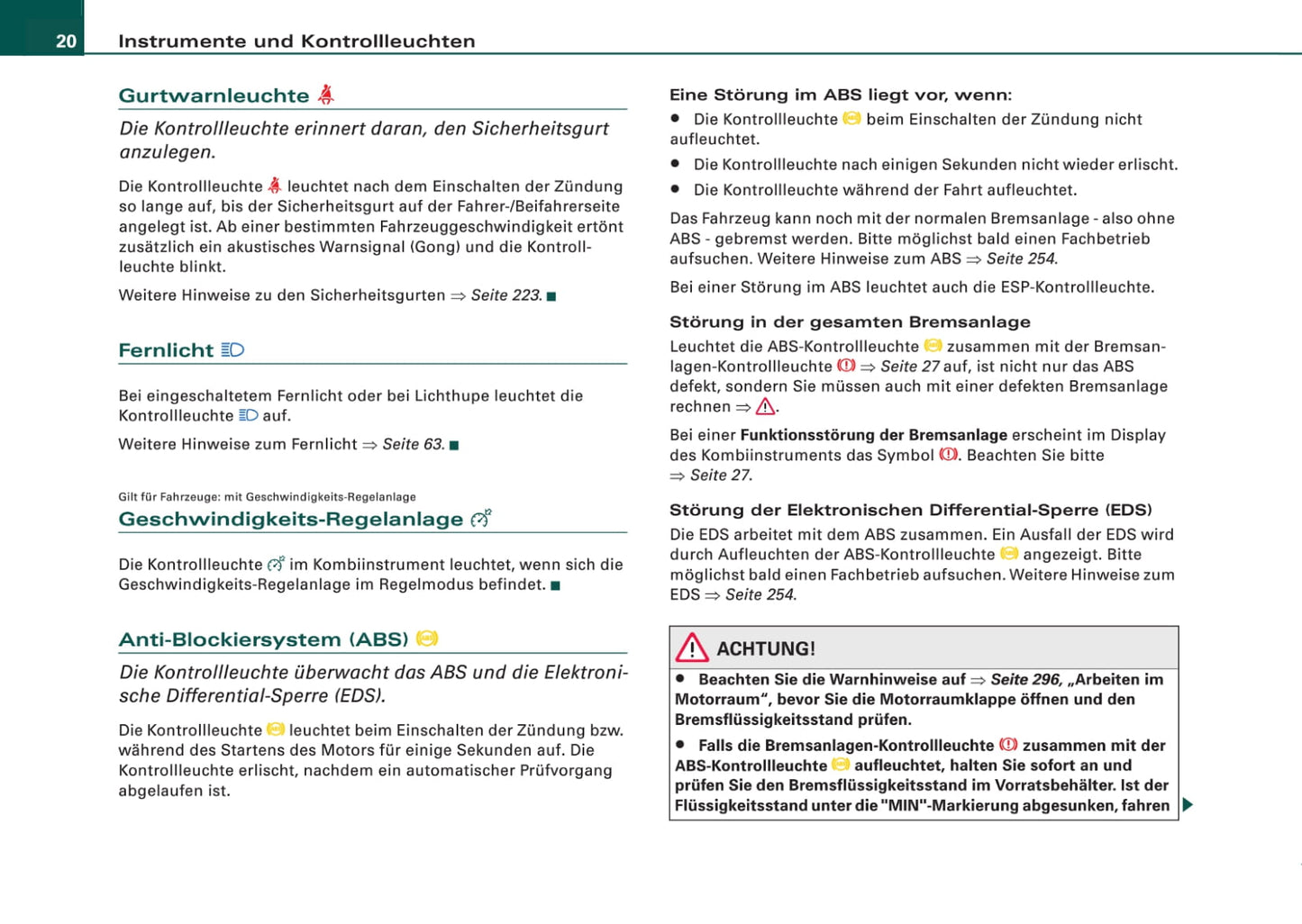 2006-2009 Audi Q7 Owner's Manual | German