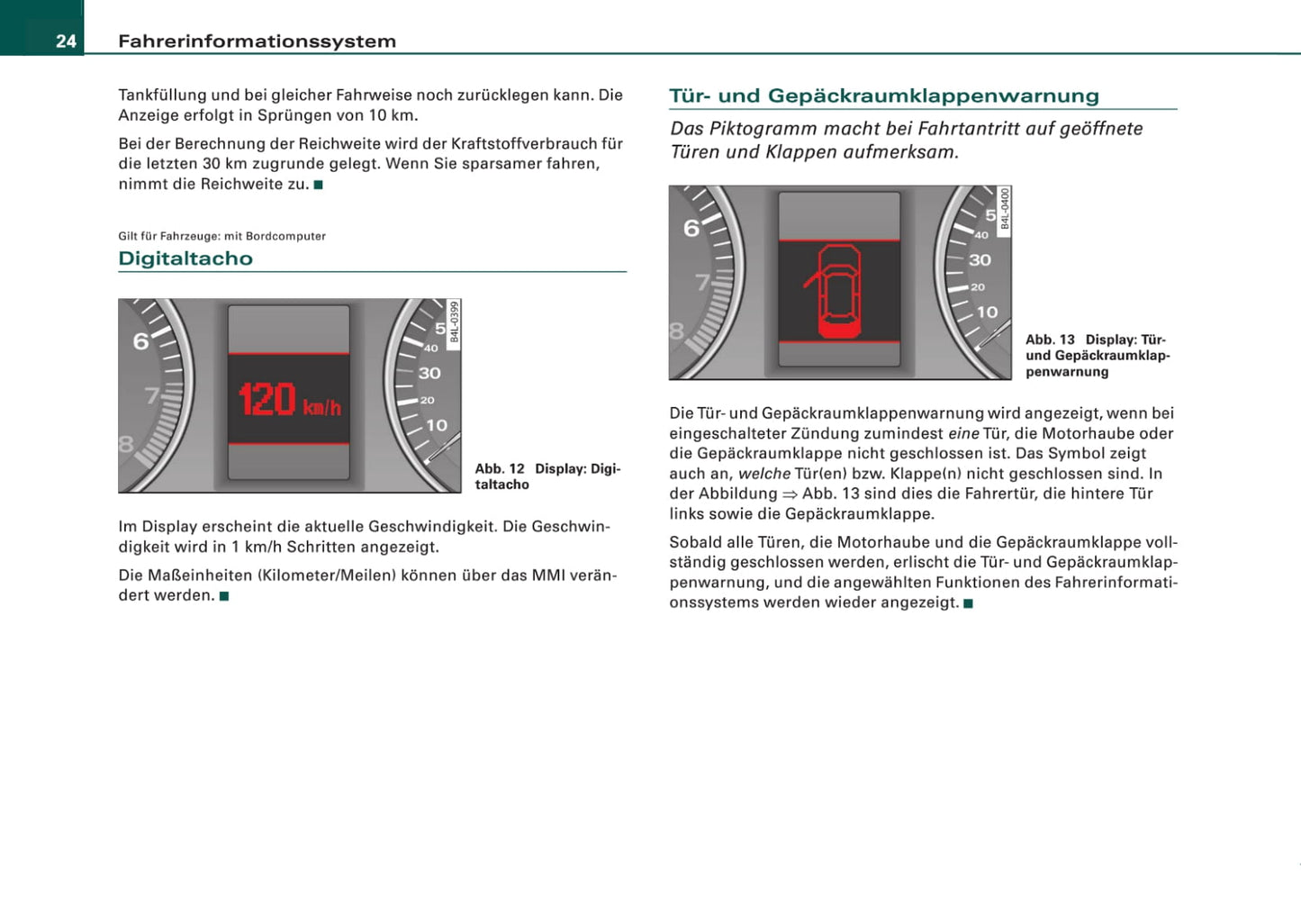 2006-2009 Audi Q7 Owner's Manual | German