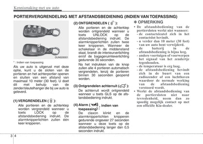 2008-2009 Kia Sorento Owner's Manual | Dutch