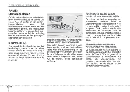 2008-2009 Kia Sorento Owner's Manual | Dutch