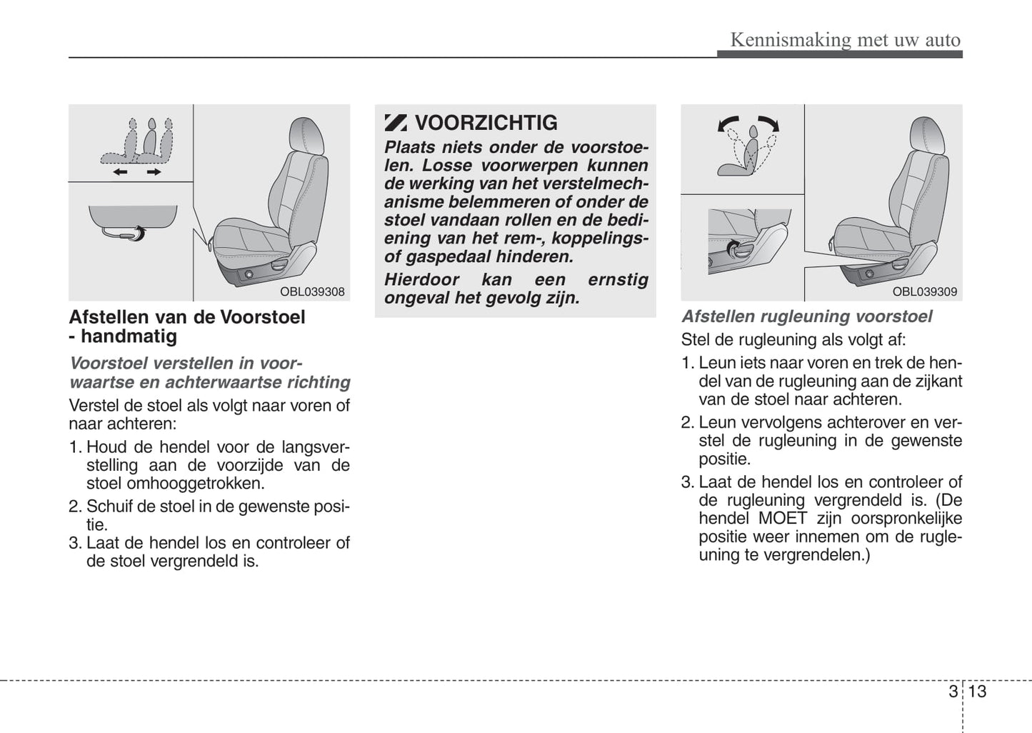 2008-2009 Kia Sorento Owner's Manual | Dutch