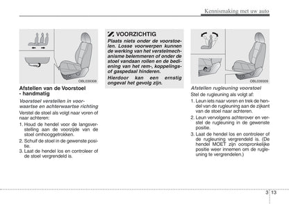 2008-2009 Kia Sorento Owner's Manual | Dutch