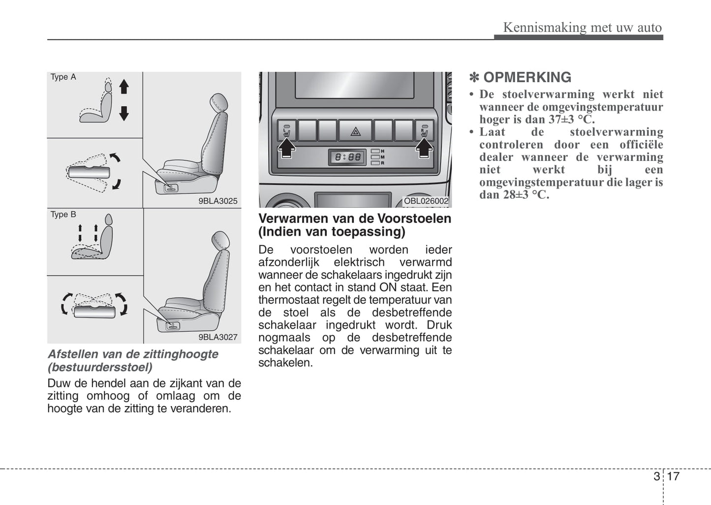 2008-2009 Kia Sorento Owner's Manual | Dutch