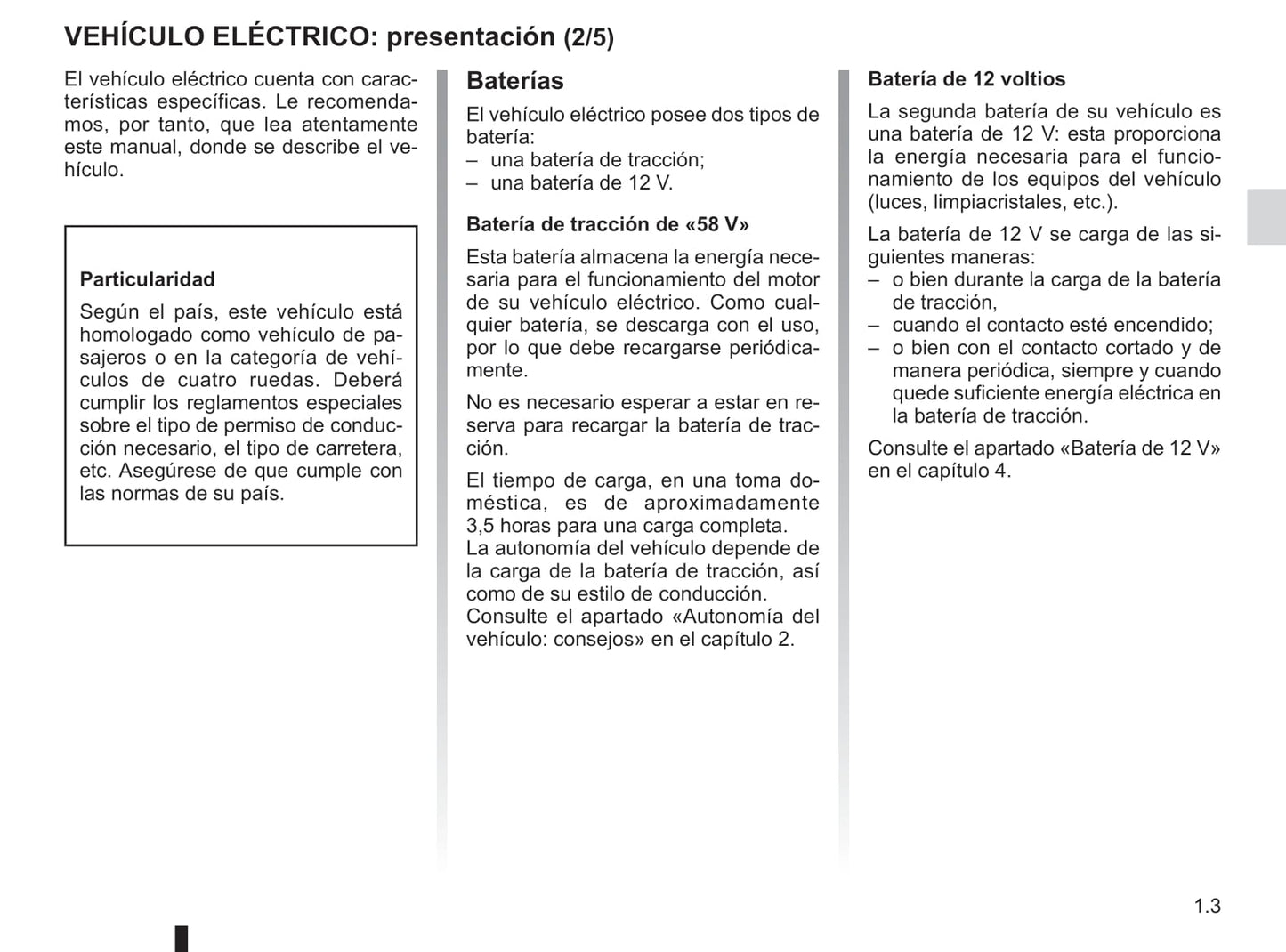 2018-2019 Renault Twizy Owner's Manual | Spanish