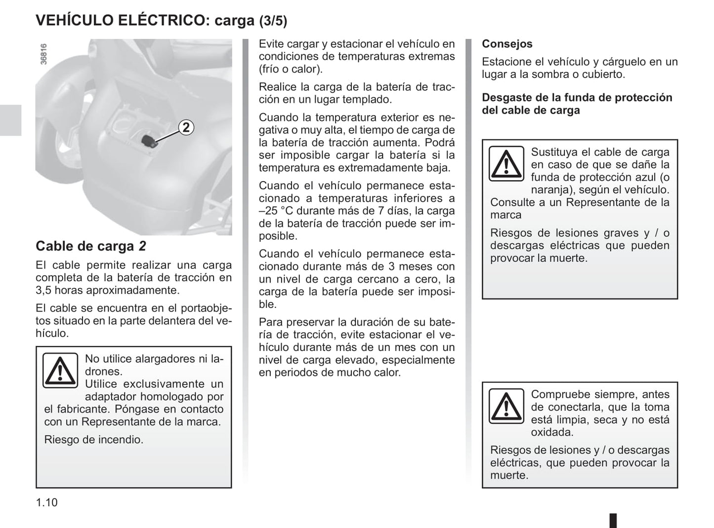 2018-2019 Renault Twizy Owner's Manual | Spanish