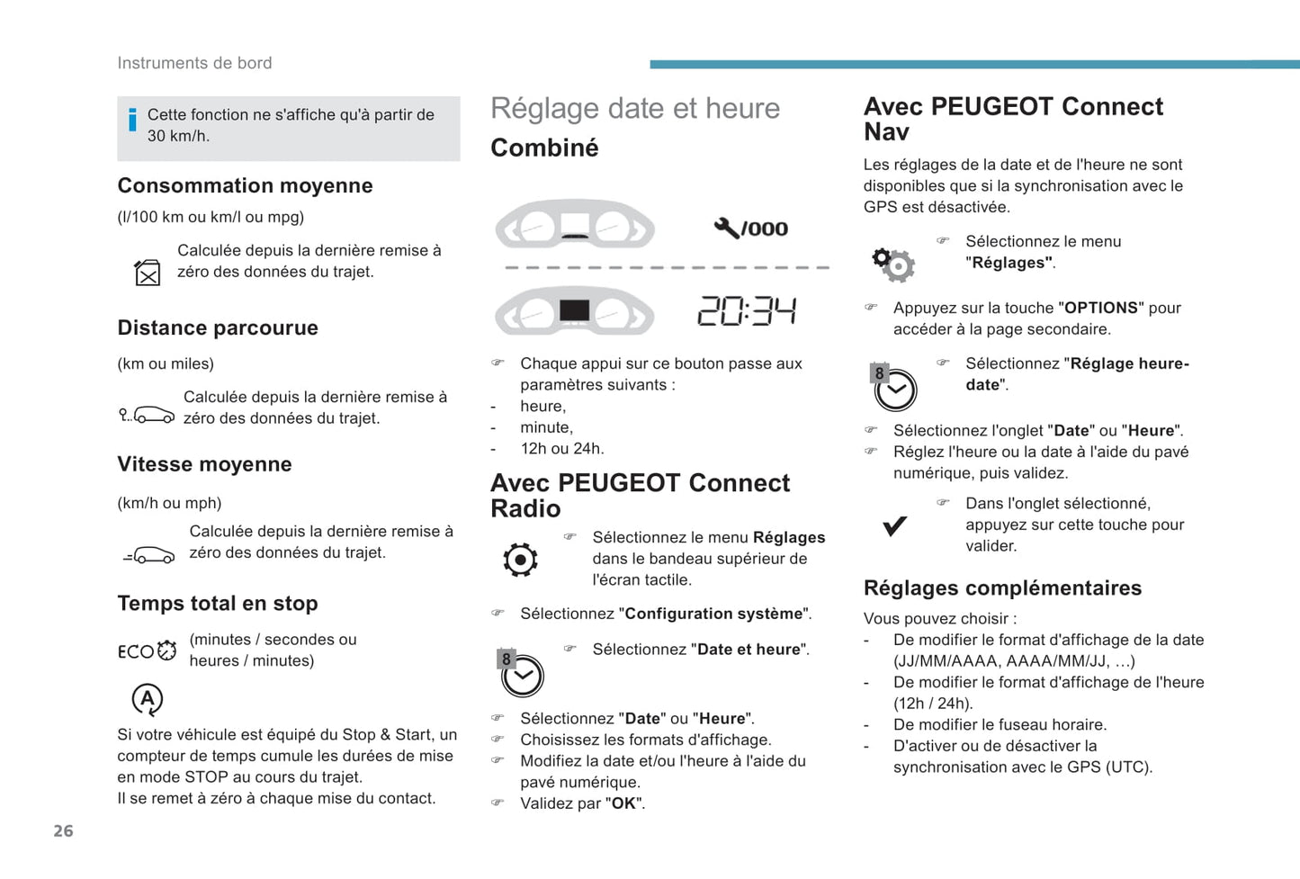 2018-2019 Peugeot 208 Bedienungsanleitung | Französisch