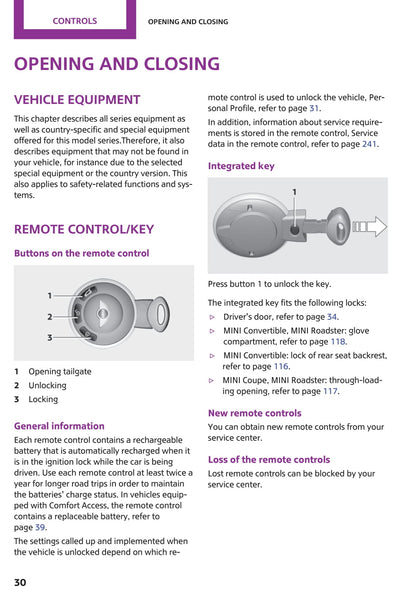 2011-2015 Mini Convertible/Coupé/Roadster Gebruikershandleiding | Engels