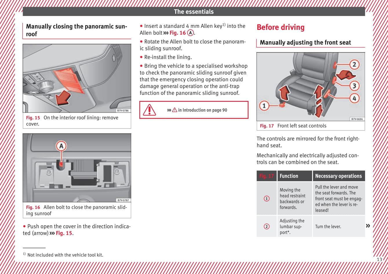 2016-2017 Seat Alhambra Owner's Manual | English