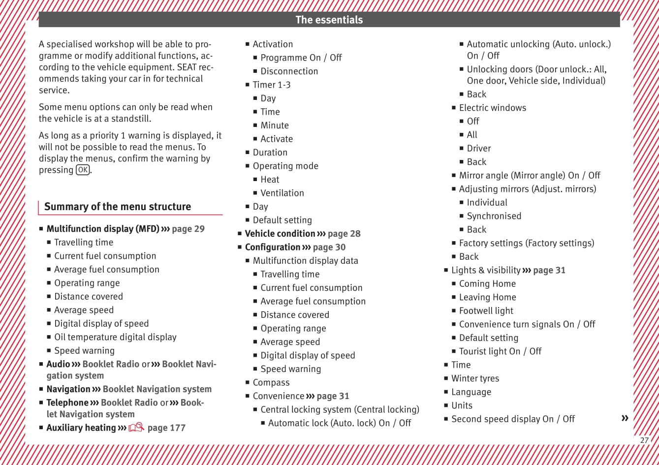 2016-2017 Seat Alhambra Owner's Manual | English