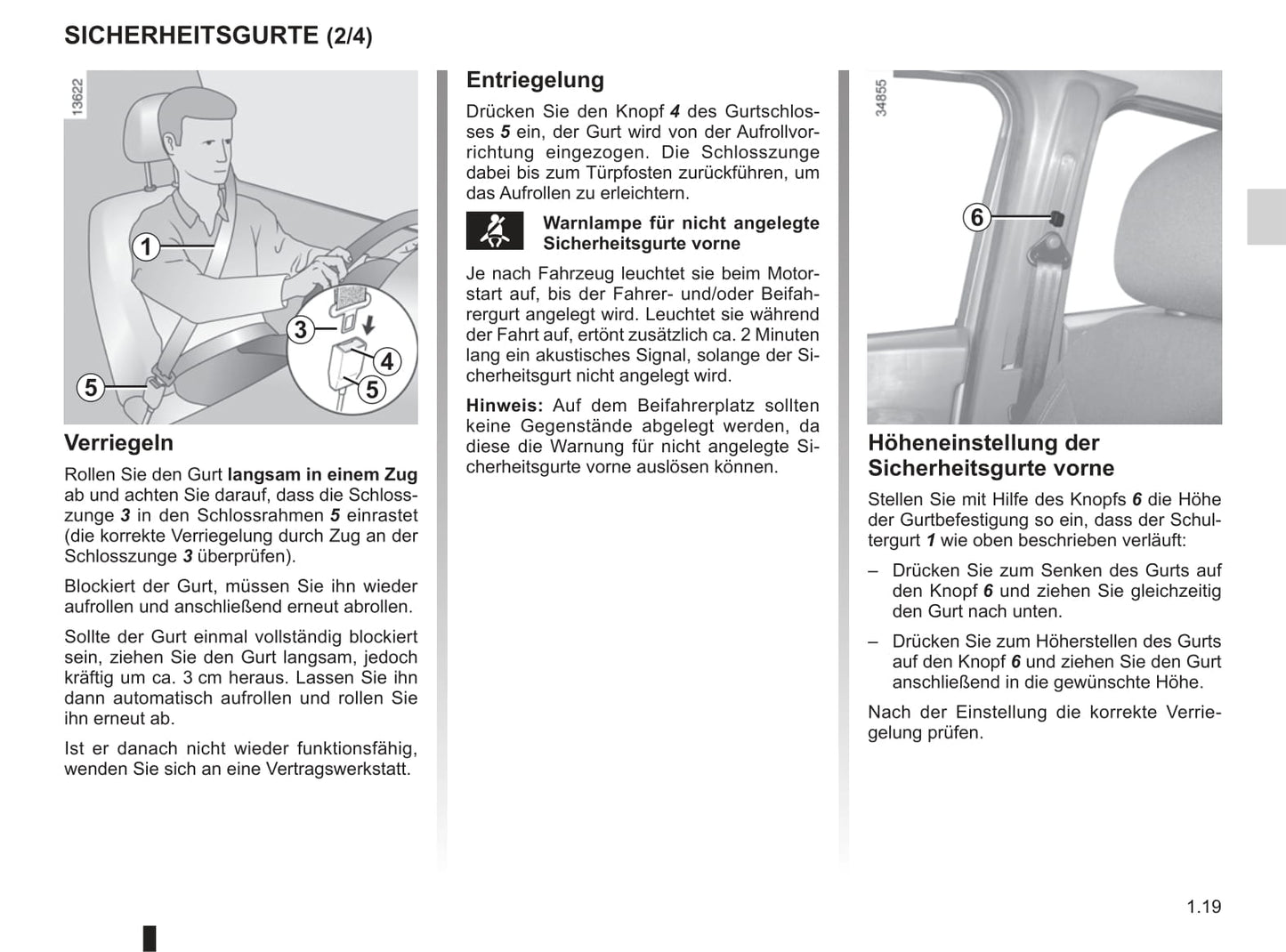 2013-2020 Dacia Dokker Bedienungsanleitung | Deutsch