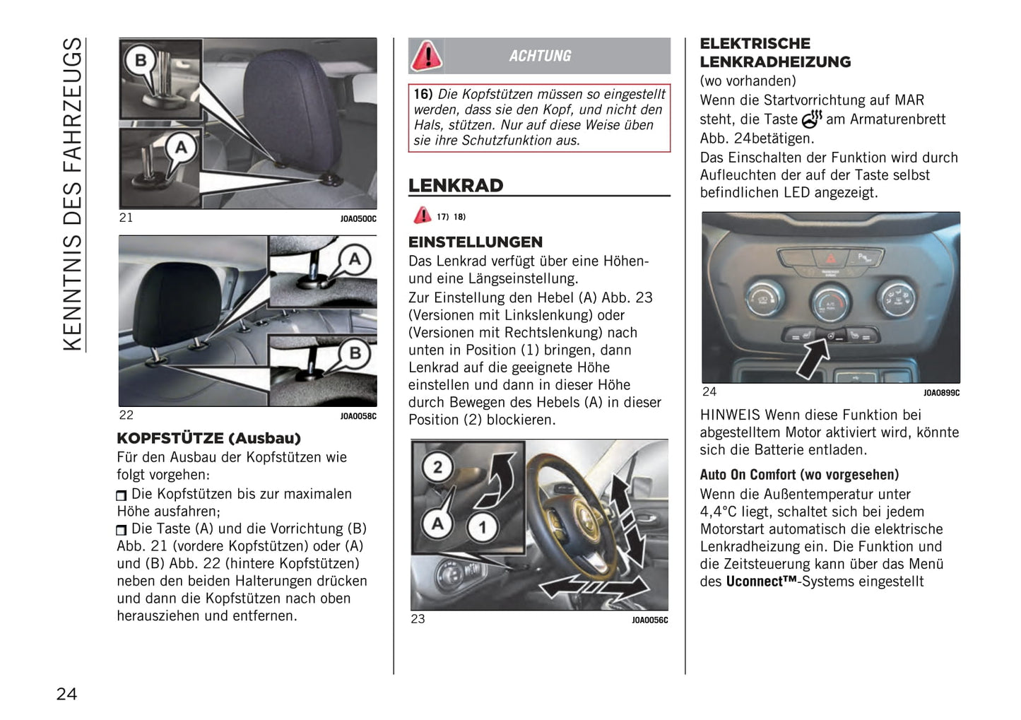 2020-2021 Jeep Renegade Owner's Manual | German