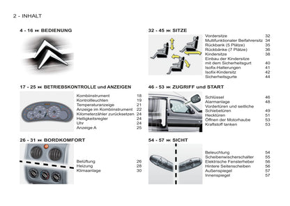 2011-2012 Citroën Berlingo First Owner's Manual | German