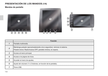 Renault Easy Connect - Sistemas Multimedia Instrucciones 2021 - 2023