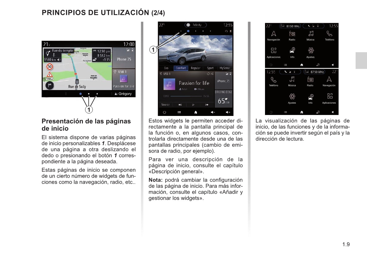 Renault Easy Connect - Sistemas Multimedia Instrucciones 2021 - 2023