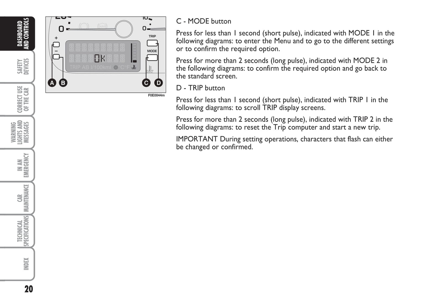 2007-2008 Fiat Multipla Gebruikershandleiding | Engels