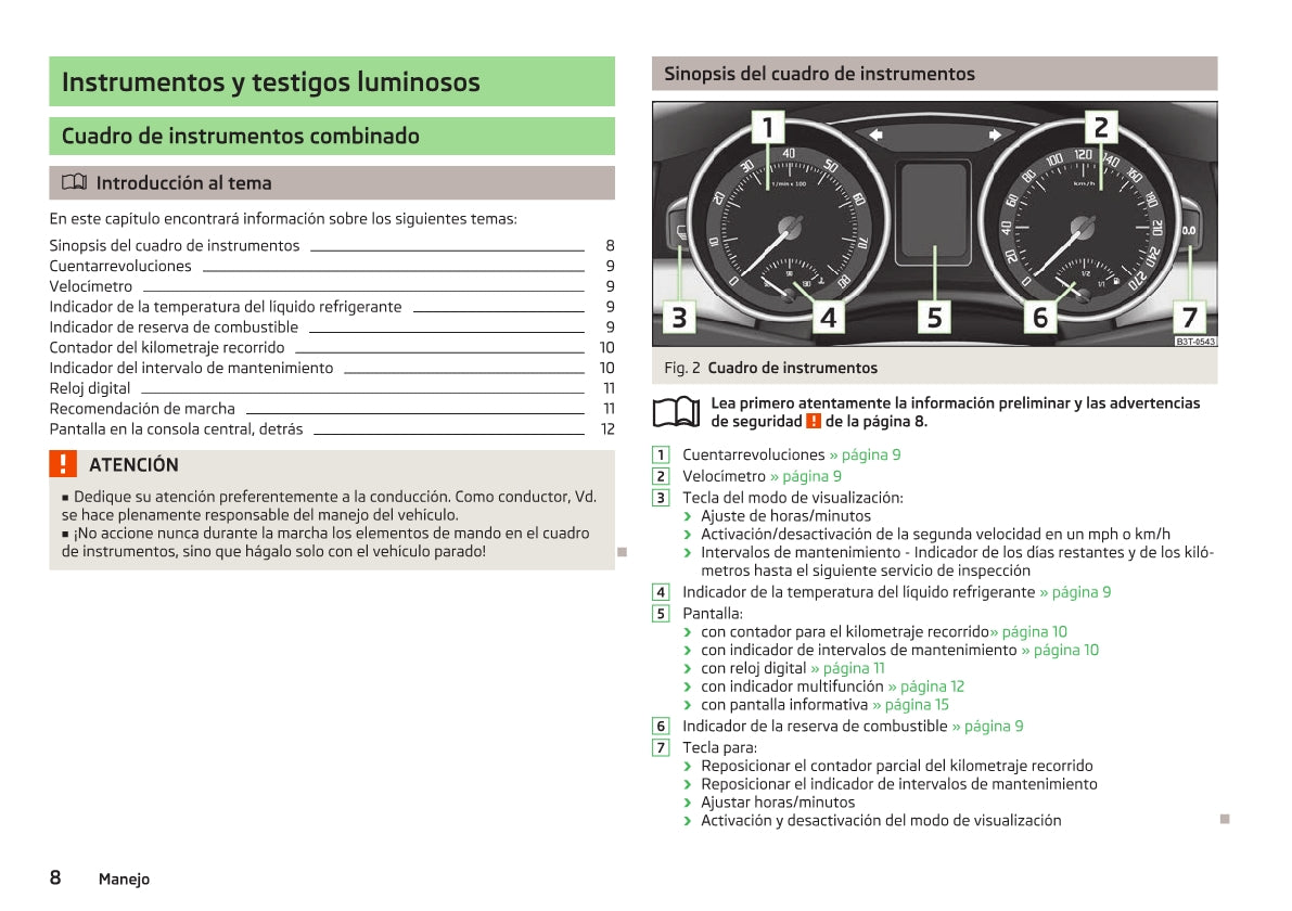 2012-2013 Skoda Superb Gebruikershandleiding | Spaans