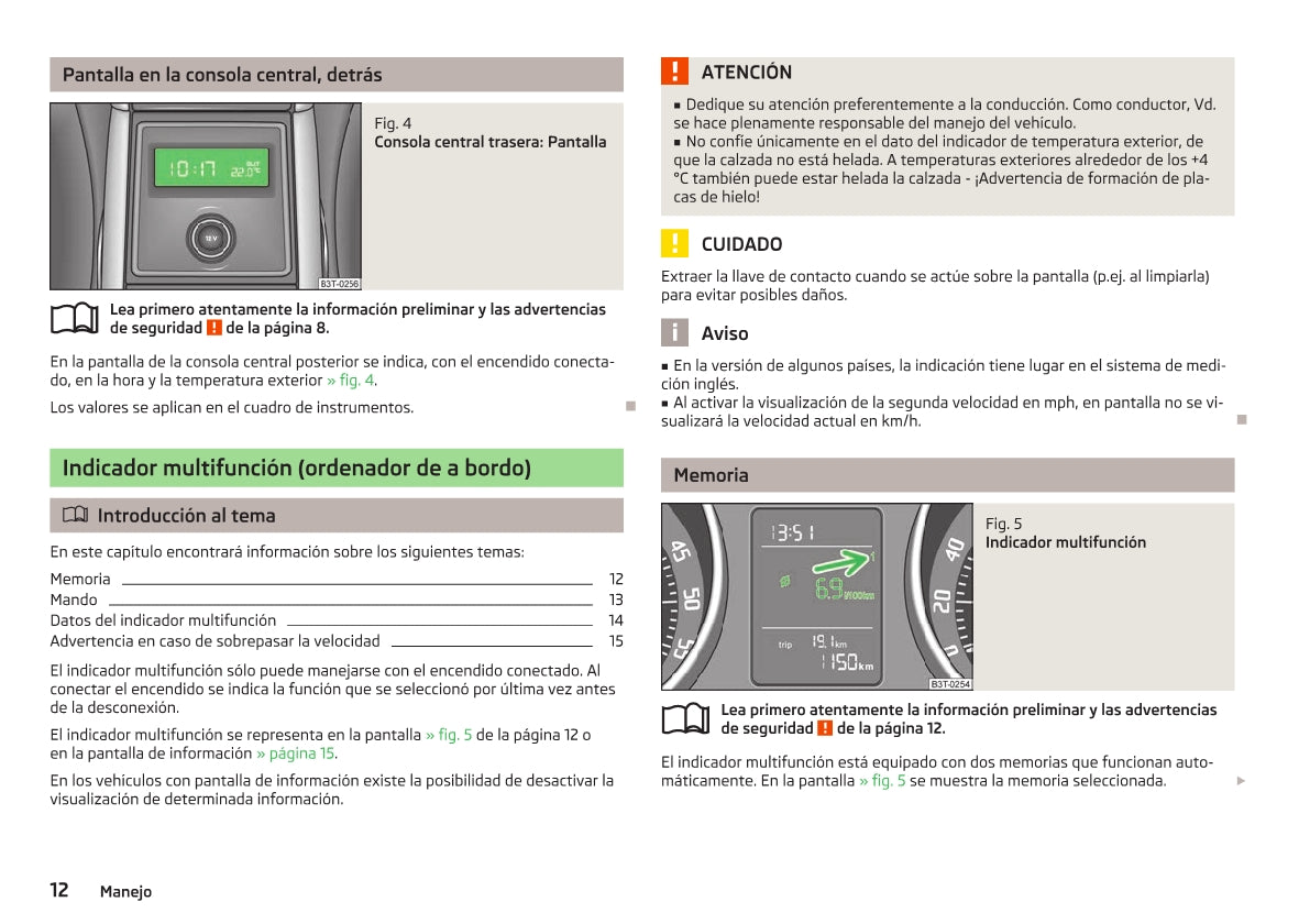 2012-2013 Skoda Superb Gebruikershandleiding | Spaans