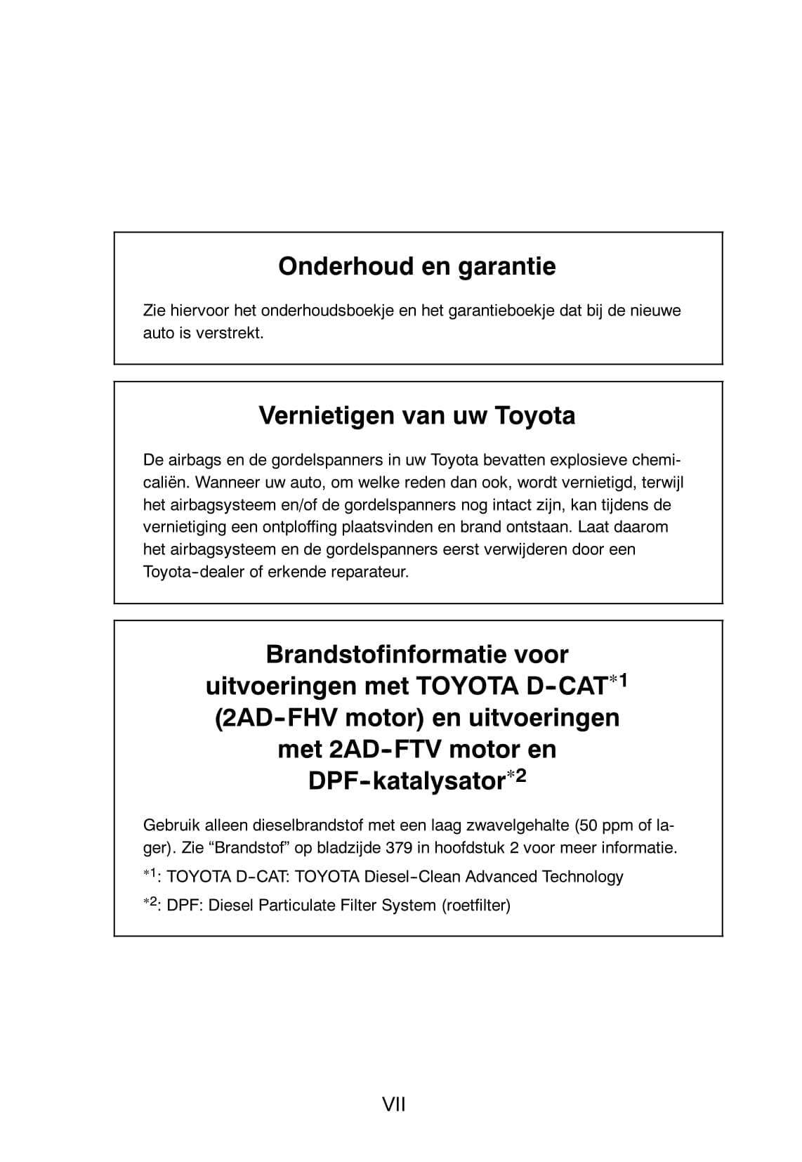 2011-2012 Toyota RAV4 Owner's Manual | Dutch