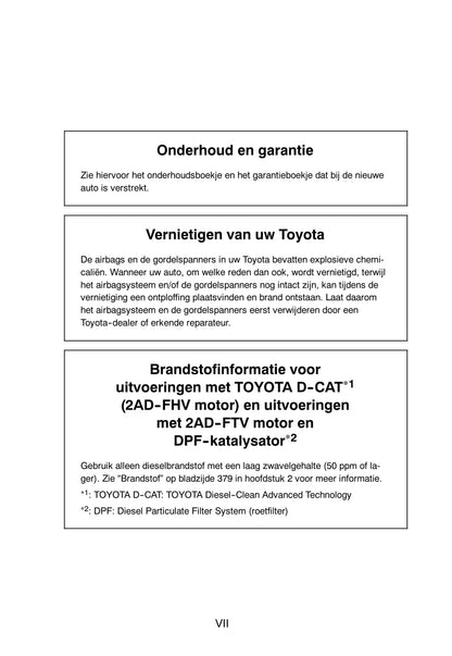 2011-2012 Toyota RAV4 Owner's Manual | Dutch