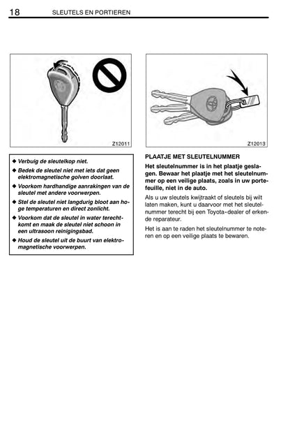 2011-2012 Toyota RAV4 Owner's Manual | Dutch