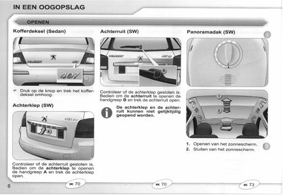 2008-2009 Peugeot 407/407 SW Owner's Manual | Dutch