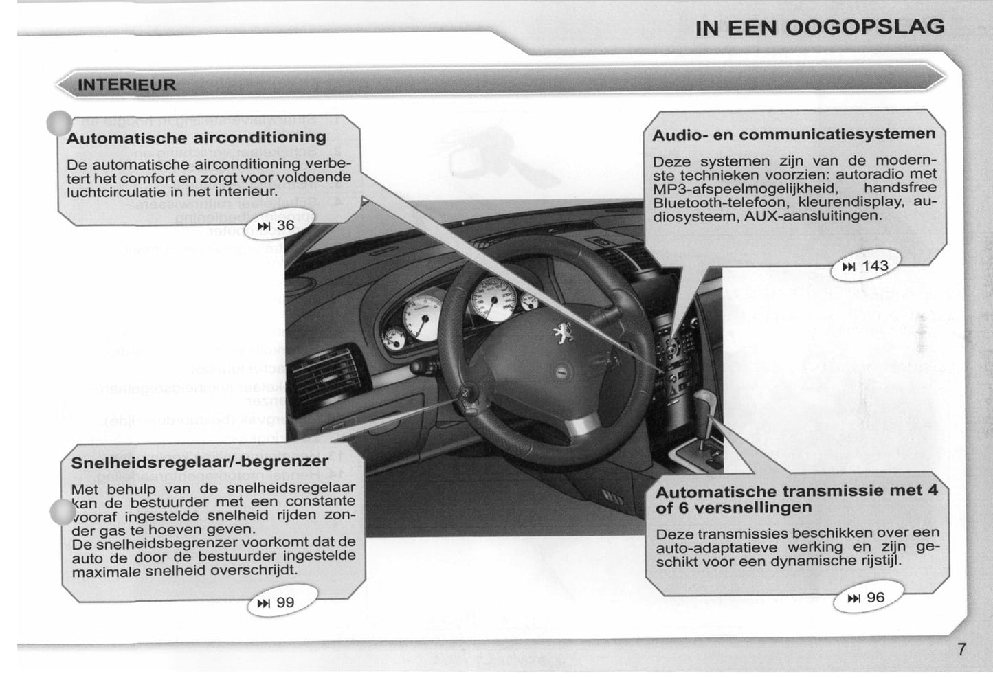 2008-2009 Peugeot 407/407 SW Owner's Manual | Dutch