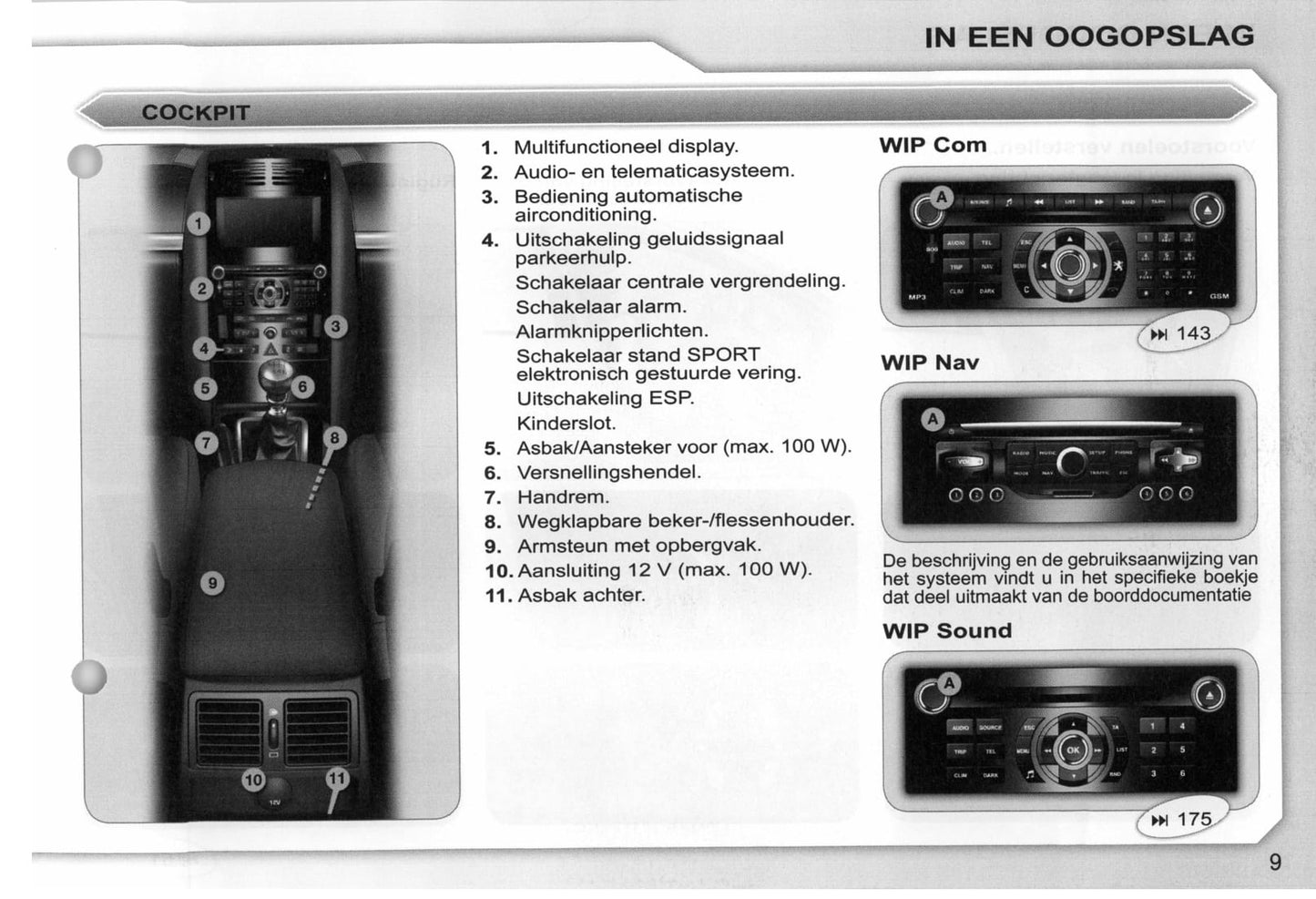 2008-2009 Peugeot 407/407 SW Owner's Manual | Dutch