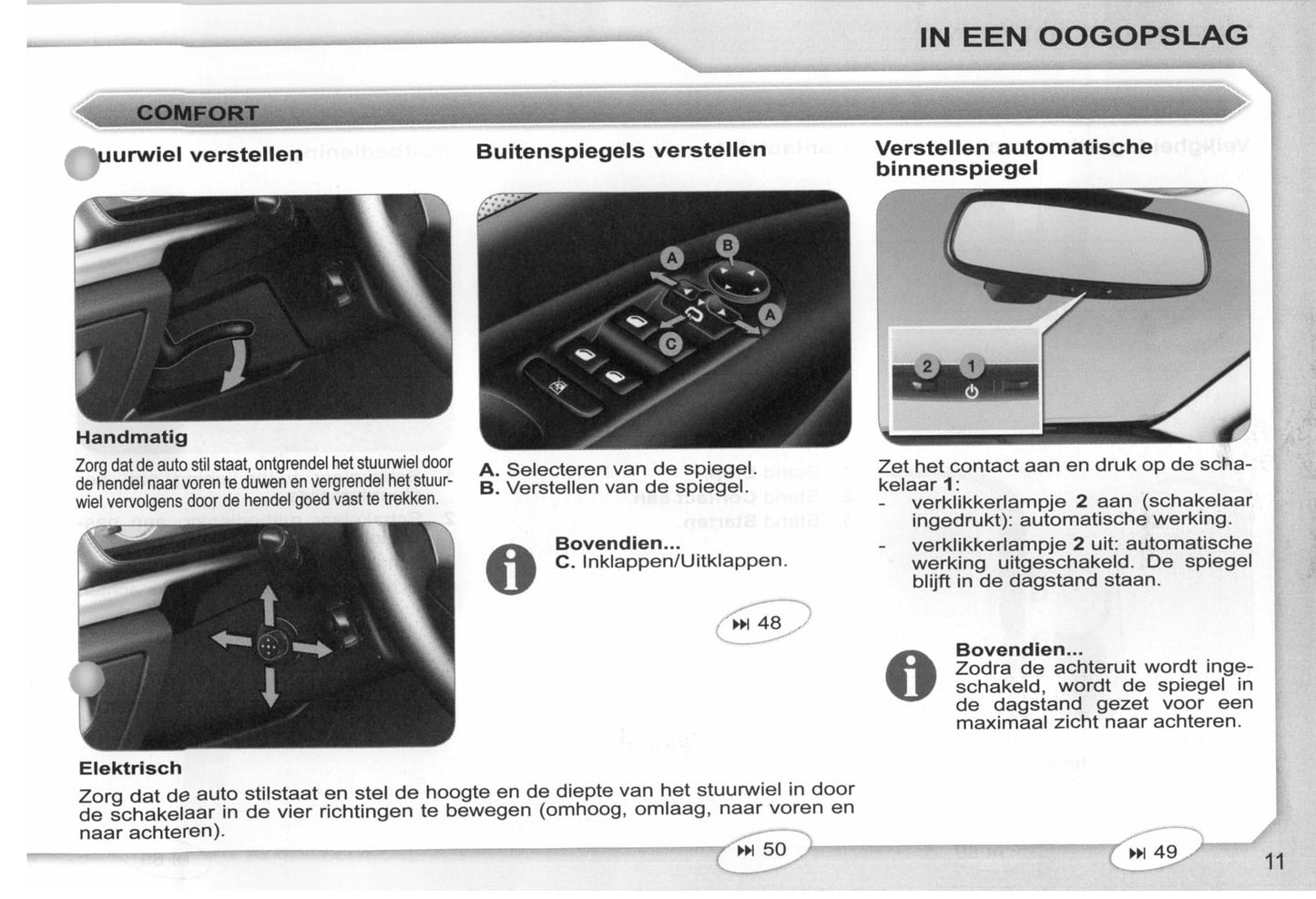 2008-2009 Peugeot 407/407 SW Owner's Manual | Dutch