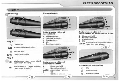 2008-2009 Peugeot 407/407 SW Owner's Manual | Dutch