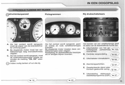 2008-2009 Peugeot 407/407 SW Owner's Manual | Dutch