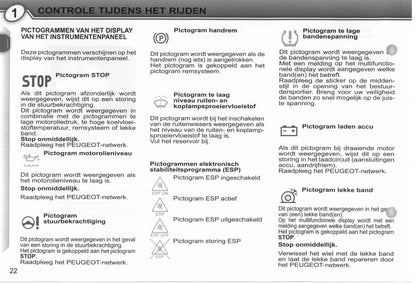 2008-2009 Peugeot 407/407 SW Owner's Manual | Dutch