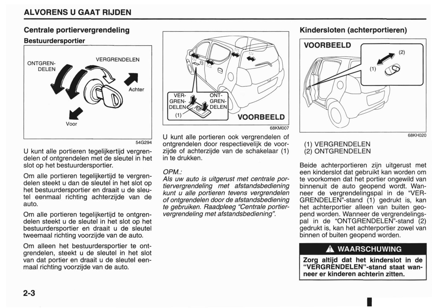 2012 Nissan Pixo Owner's Manual | Dutch