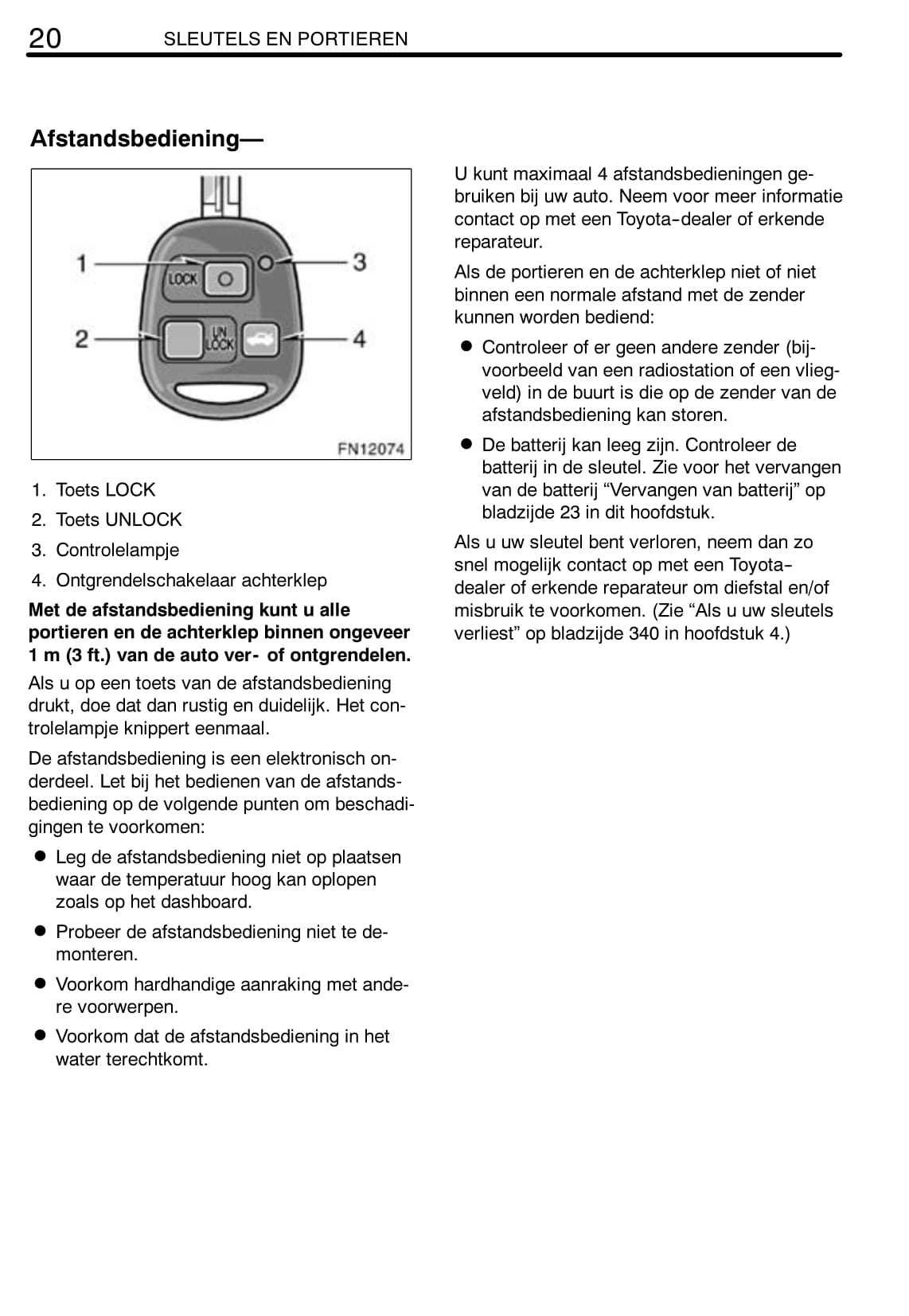 2006-2008 Toyota Avensis Owner's Manual | Dutch