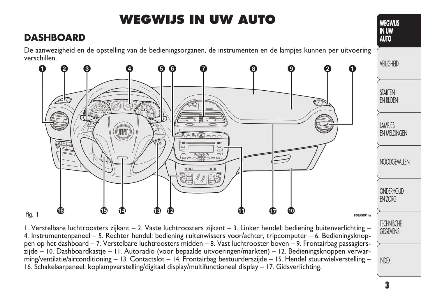 2009-2010 Fiat Punto Bedienungsanleitung | Niederländisch