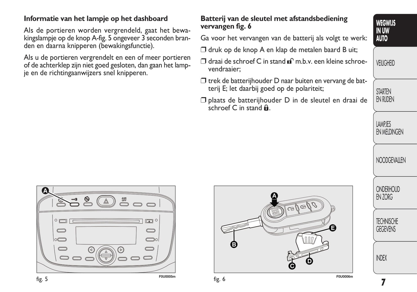 2009-2010 Fiat Punto Bedienungsanleitung | Niederländisch