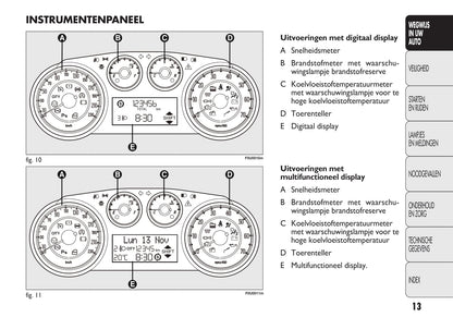 2009-2010 Fiat Punto Bedienungsanleitung | Niederländisch